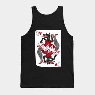 Wolf Queen of Hearts Tank Top